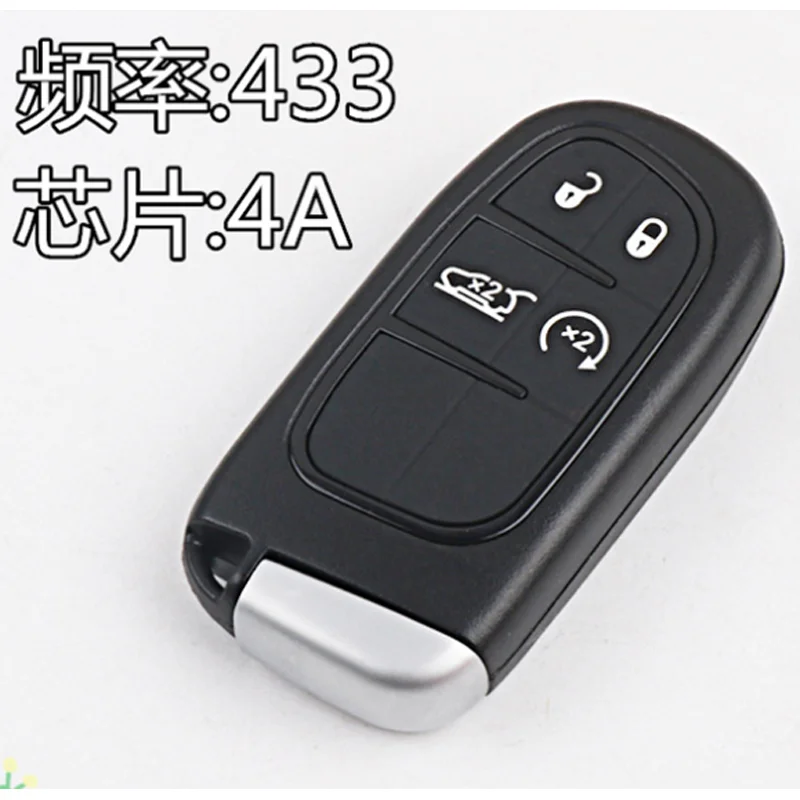 DAKATU запасной дистанционный смарт ключ-брелок 433MHz для Chrysler Dodge charger Journey Challenger Durango Smart key 433mhz 4A CHIP