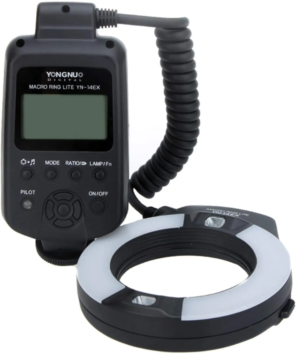 YONGNUO YN-14EX YN14EX TTL Macro Ring Flash/LED Flash Light with Adapter Ring for Canon EOS DSLR Cameras as Canon MR-14EX Camera Flash