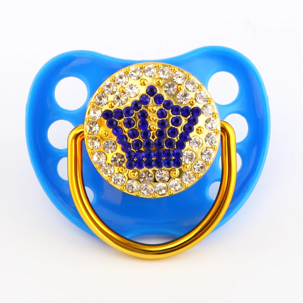 6 цветов Корона Bling детские соски 0-18 месяцев Bling пустышки качество еды детские соски BPA бесплатно