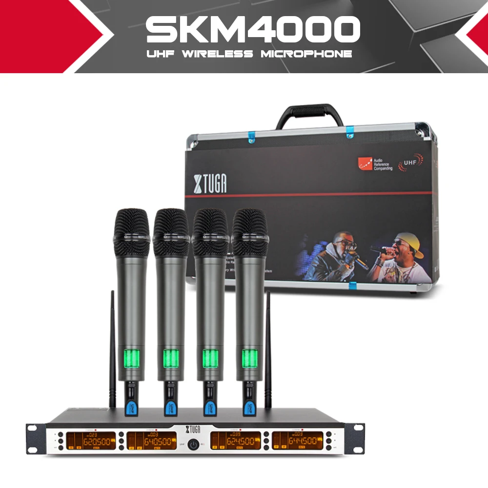 XTUGA SKM4000 4 канальный беспроводной телефон ручной шейник с микрофоном для