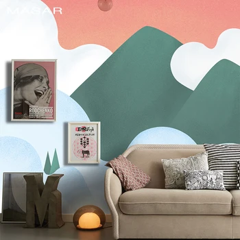 Masar Peinture Murale En Dessin Anime Peinture De La Mythologie Chinoise Papier Peint Personnalise Pour Chambre D Enfants Fond De Lit Yunzhongshan Leather Bag