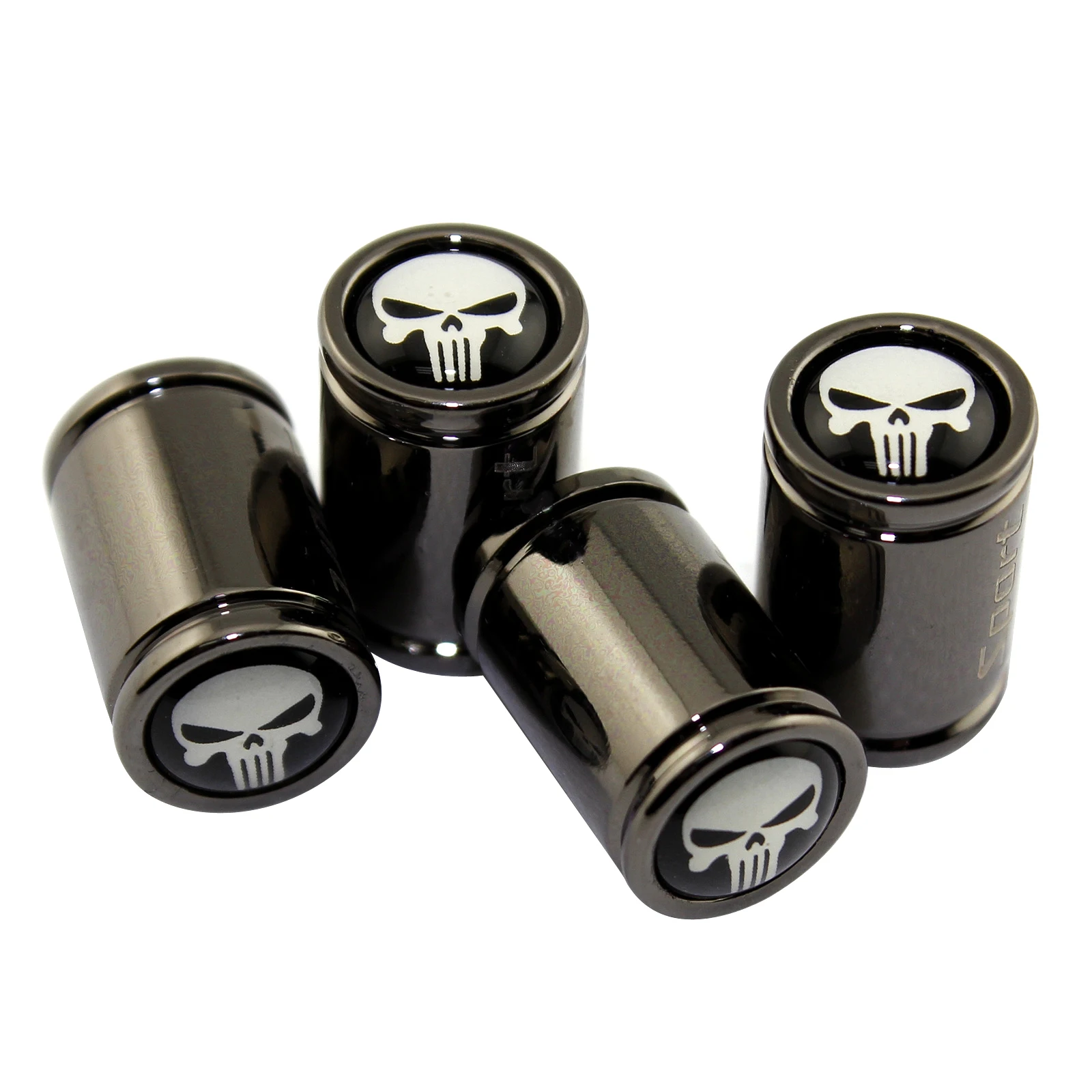 

Car Accessories Punisher Skull Wheel Cover Decoration Metal Tire Valve Cap for BMW Audi Ford Yamaha Vespa Mitsubishi Skoda