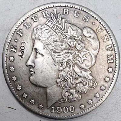 1900 Копия монет США 1878-1921 MORGAN DOLLAR коллекционные монеты - Цвет: 1900