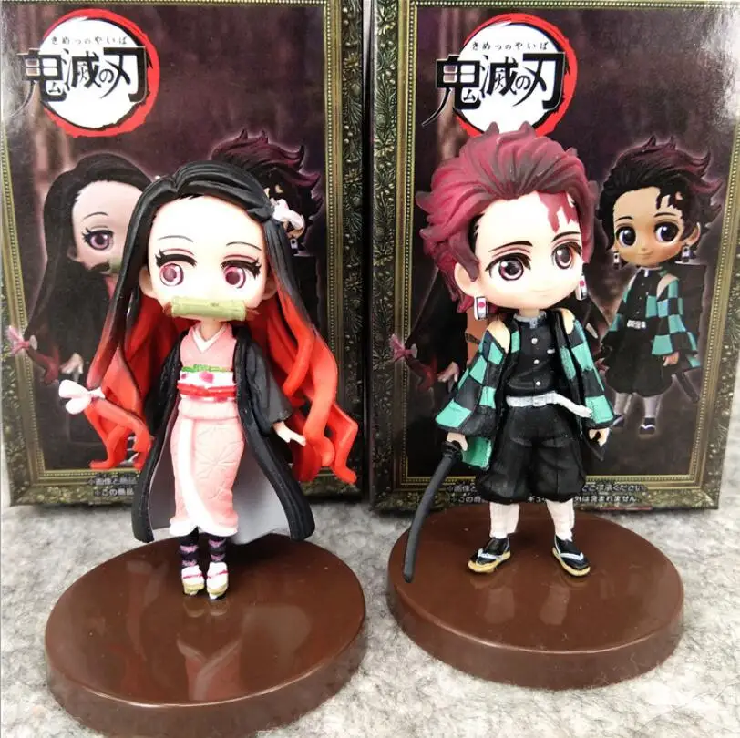 2 шт./компл. аниме демон убийца Kimetsu без Yaiba рисунок камадо Tanjirou камадо Nezuko фигурка игрушки 7 см подарки