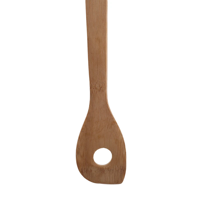 Cooking Tools Set Natural Bamboo Spoon Spatula Cooking Tools Kitchen Tools Long-handled Nonstick Kitchen Utensil 6Pcs/Set