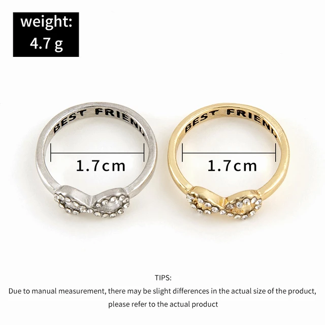 Best Bitches, Set of 2, Best Friend Rings, BFF Ring, Besties Jewelry, Friendship  rings, Gifts for best friends, Bestie | Wish