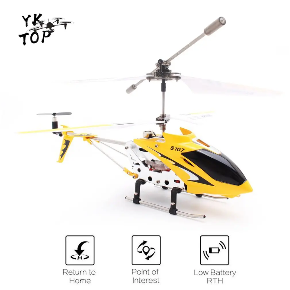 Syma S107G гироскоп металлический инфракрасный радиоприемник 3CH Мини вертолет Радиоуправляемый Летающий Дрон для игрушек подарок RTF