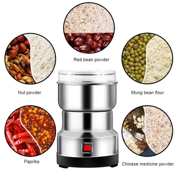 

Coffee Grinder Electric Mini Coffee Bean Nut Grinder Coffee Beans Multifunctional Home Coffe Machine Kitchen Tool J99Store