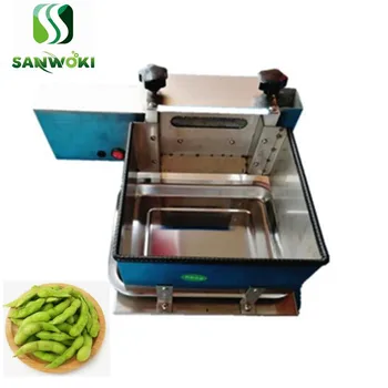 

Semi-automatic pea pod shelling machine fresh soybean peeler machine Haricot vert shell removing machine beans skin remover