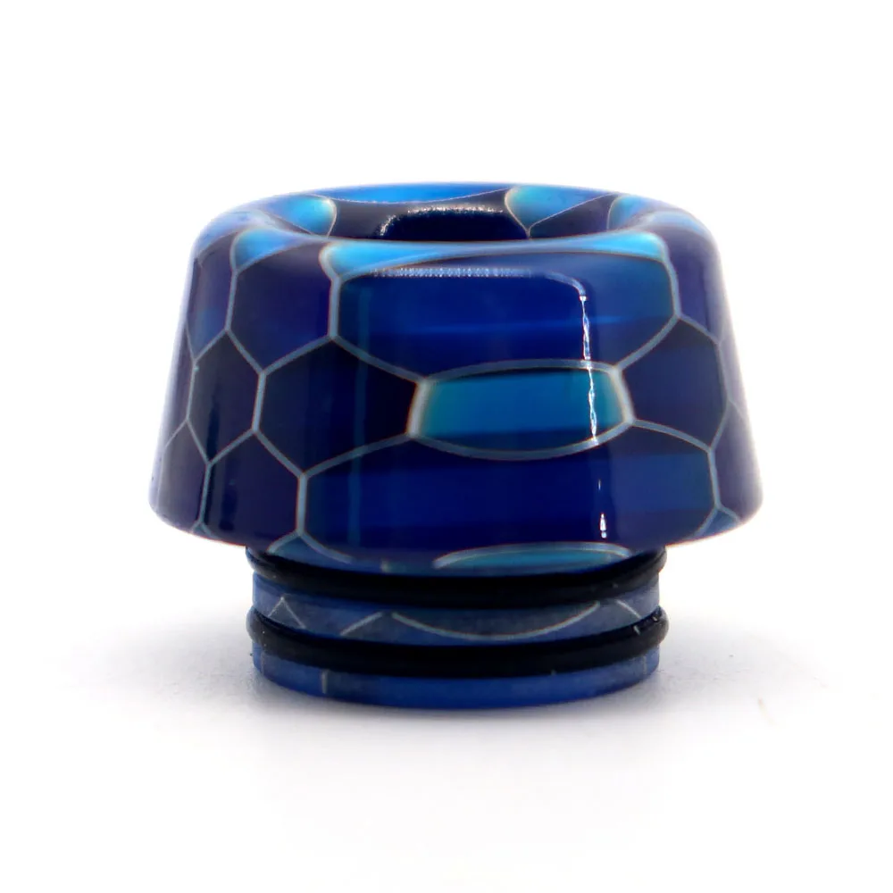 Mushroom blue YUHETEC 810 змеиная кожа капельный наконечник Универсальный интерфейс короткий змеиная эпоксидная смола капельный наконечник 1 шт - Цвет: Mushroom blue