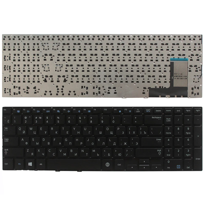 Keyboard Laptop 510R5E 370R5V Russian New Samsung FOR Np370r5e/370r5v/Np370r5v/.. Black