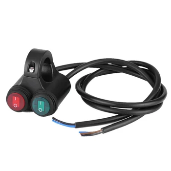 

D type Handlebar Switch Replacement Motorcycle ATV Dual Headlight Fog Lamp Spotlight Aluminum alloy