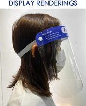 20PCS Transparent Face Shield Safety Full Face Mask Protective Masks Safety Masks Anti-Fog Oil-Splash Proof Anti Dust-proof splash proof dust proof mask head mounted transparent protect mask rotatable protective face mask full face masks high quality