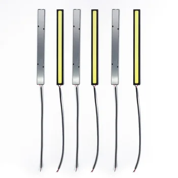 

6x Universal Car DRL Fog LED Lights Strip Daytime Running COB Bright Drive Lamp