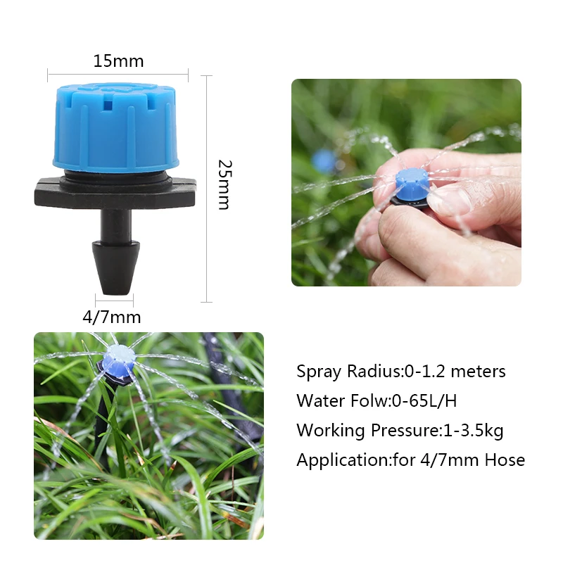 Details about   5-50m Garden Drip Irrigation System 1/4'' Automatic Watering Kits Dripper Spray 