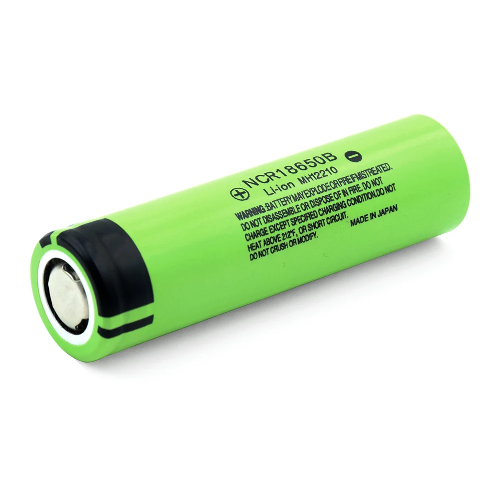 Panasonic 1x3,7 v перезаряжаемый 3400mah 18650 аккумулятор Ncr18650b литий-ионный Max 20a с DIY никель для налобного фонаря RC игрушка - Цвет: Flat Top