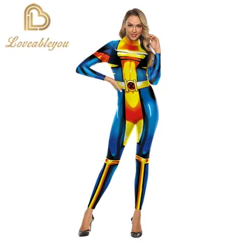 

Black Phoenix Anime Hero Cosplay Costume Jumpsuits Spandex Lycra Bodysuit Halloween Carnival Party Costume for Woman