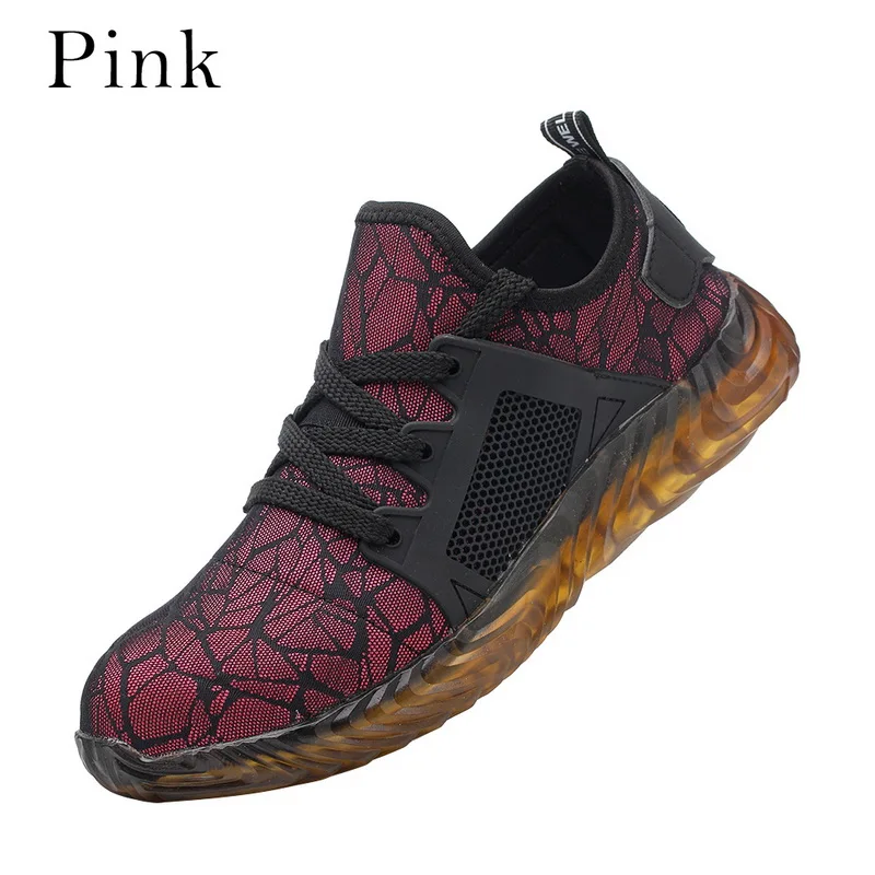 Vogue ligero zapatos de seguridad de mujer transpirables para hombre