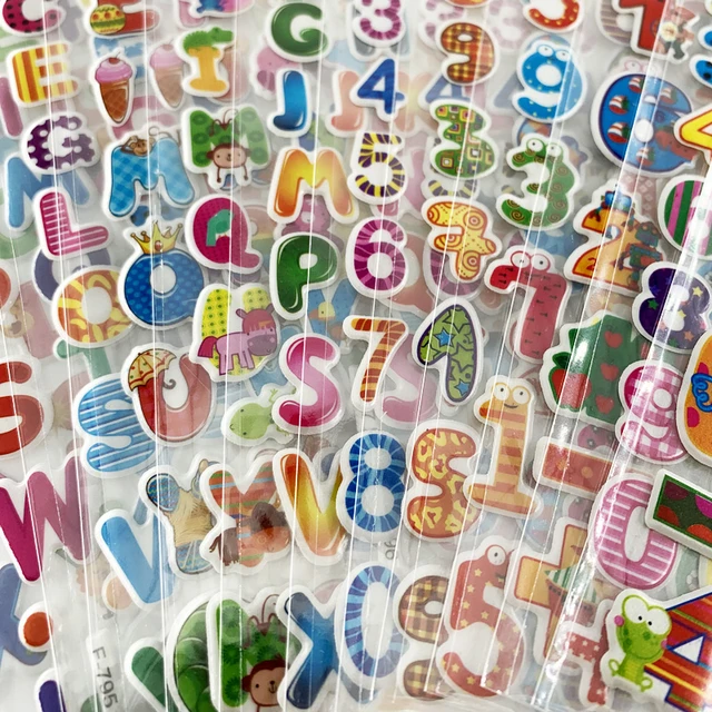 Stickers 3d Children Numbers, Numbers Stickers Child Foam