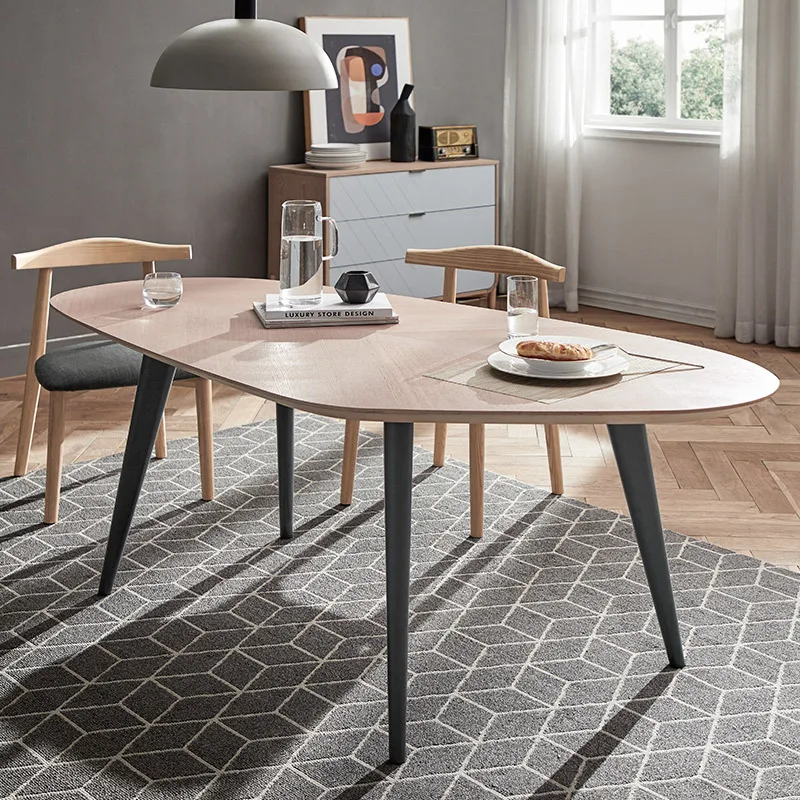 Nordic modern economy economy small family dining room woodiness simple