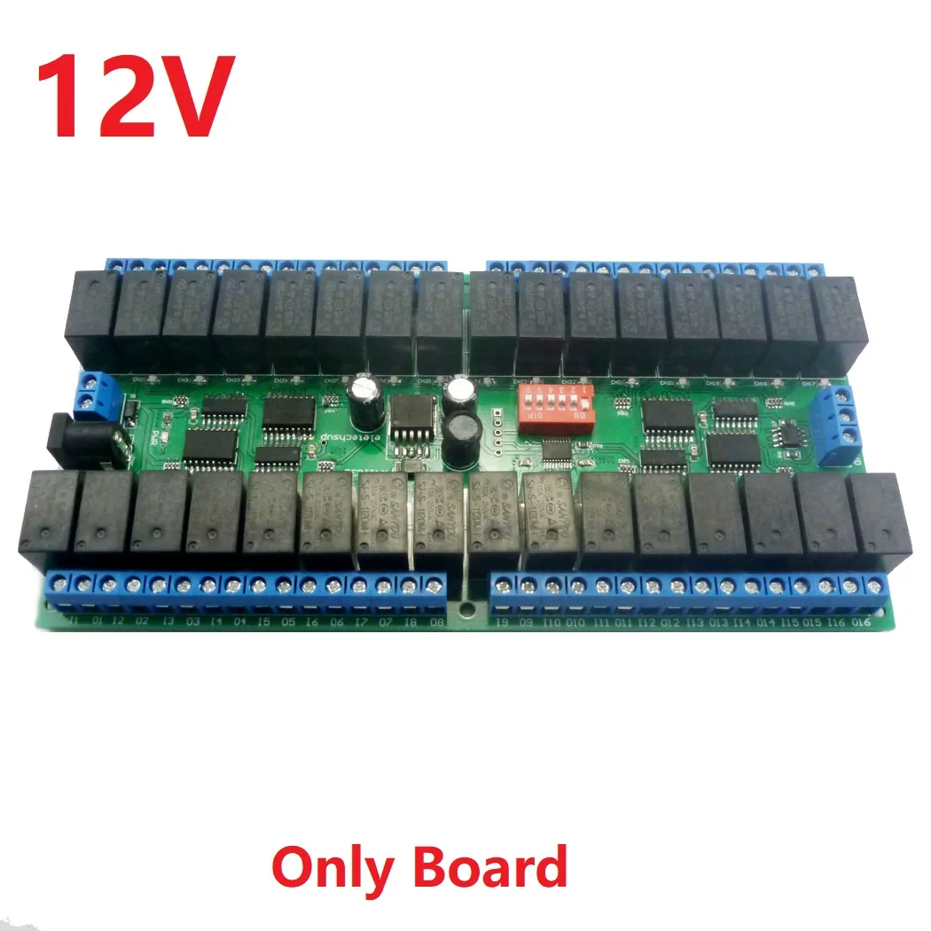 1 pcs DC 12 V 10 A 32ch MODBUS RTU RS485 Switch Board UART PLC DEL PTZ Caméra IP 