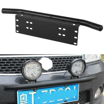 

Universal Car License Frame headlight frameplate bumper frame for off-road jeep LED work light bar bracket with front bumper