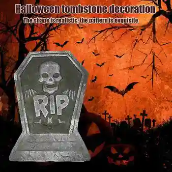 

1 Pc Halloween Foam Tombstone Skeleton Tombstone Haunted House Bar Rip Stone Grisly Props Party Decor Yard Decoration