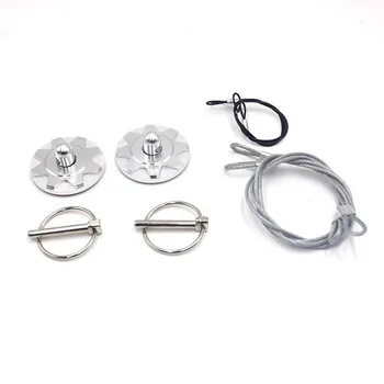 

100809-SL Hood Pin Lock Appearance 2pcs Racing Universal Billet Aluminum