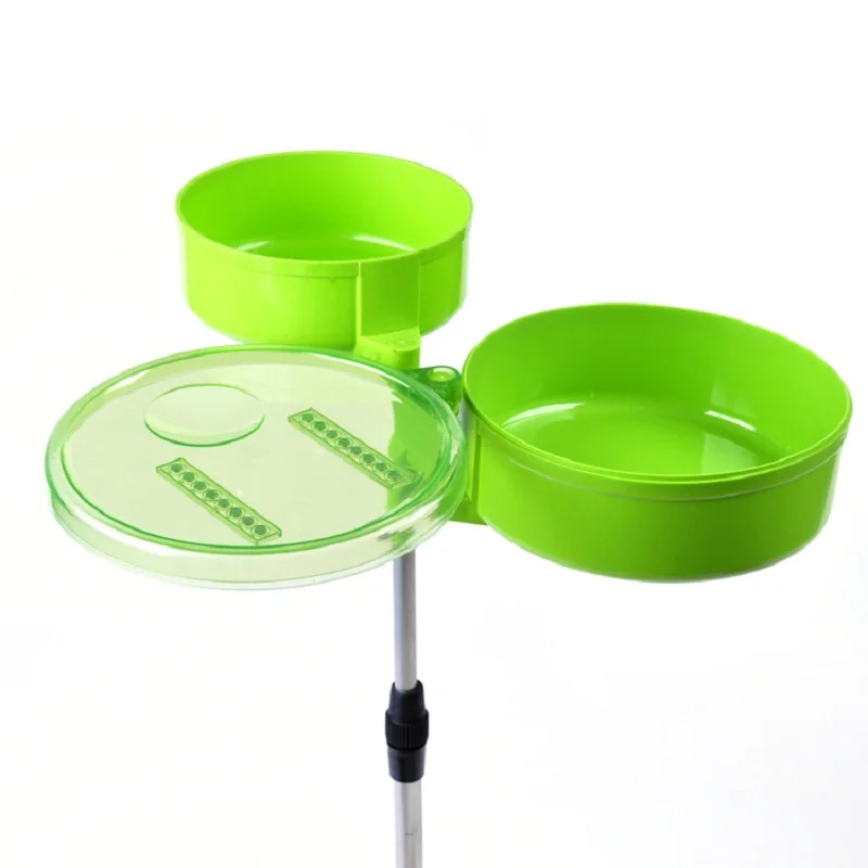 Green Pull Bait Tray Insert Pole Type Fast Food Durable For Fishing Fish | Спорт и развлечения