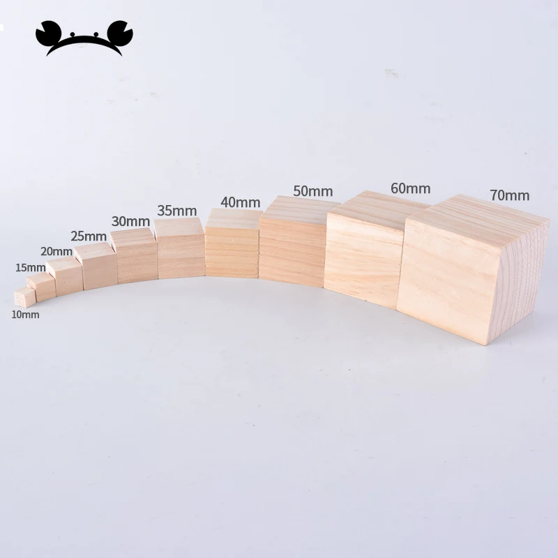 

20pcs Natural Color Building Blocks Wooden Cube Jenga Blocks Skill Stack Tower Collapses Games Toys Children Gifts