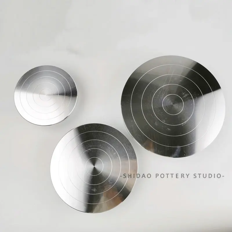 DIY Clay Sculpture Pottery Swivel Plate Aluminium  Lazy Susan Turntable Quiet Smooth Bearing Solid Double Side Working Table (1)