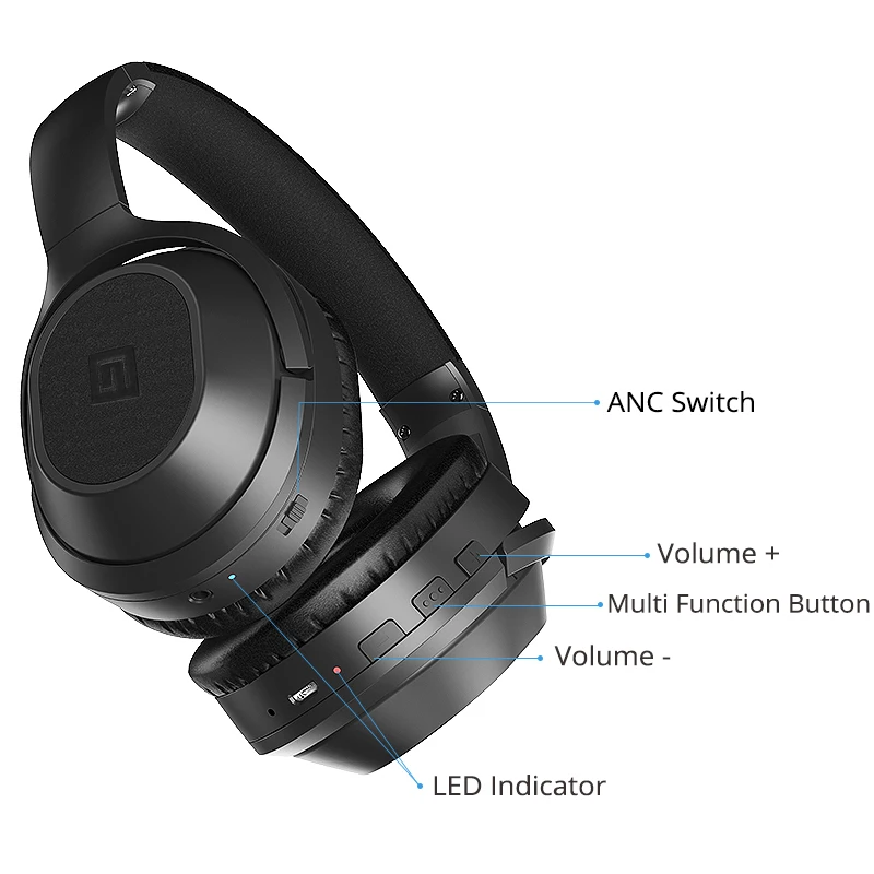 Langsdom BT25Pro Bluetooth наушники с активным шумоподавлением Беспроводные стерео