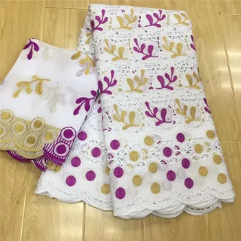 

5+2 y Swiss lace fabric 2019 latest heavy beaded embroidery African cotton fabrics Swiss voile Dry lace popular Dubai style 3L01