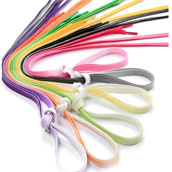 

1pair 110cm Unisex Multi colors Rainbow Flat Canvas Athletic Shoelace Sport Sneaker Shoe Laces Boots Strings Free Shipping