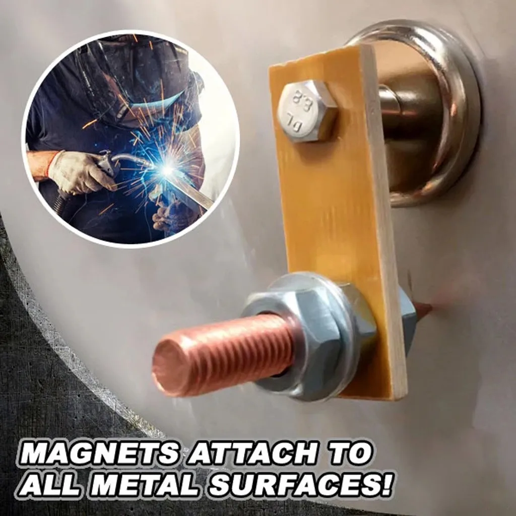 

On/Off Magnetic Welding Ground Clamp Rare Earth Switchable Magnet Welding Holder Welding Tool 200A Magnet Tool#D