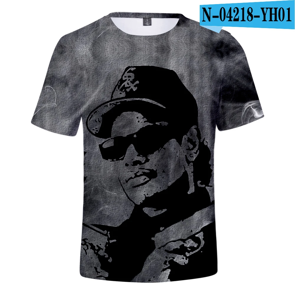 Eazy E Футболка мужская гангста рэп 3D печать Compton короткий рукав Футболка летняя хип хоп безрукавка с принтом мода дропшиппинг - Цвет: one