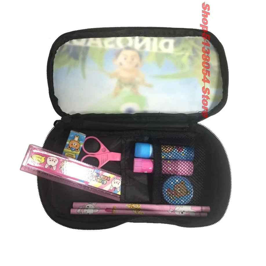 bag Boys Large Capacity Oxford Multifunctional Pencil Bag Children Student School Storage Pouch Durable Pencil Case