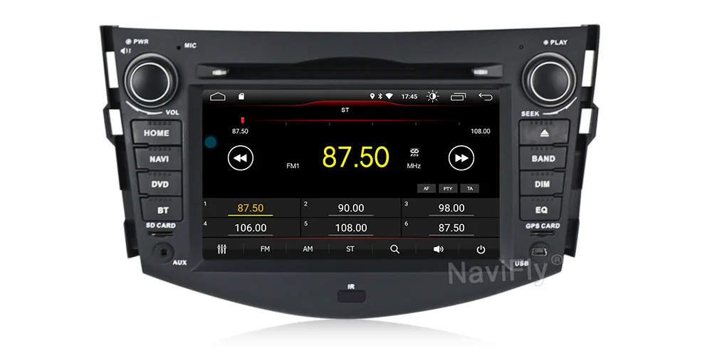 Perfect Android 9.0 Bluetooth Car DVD CD Player For toyota rav4 2007 2008 2009 2010 2011 Car Multimedia gps navigator DVR 26