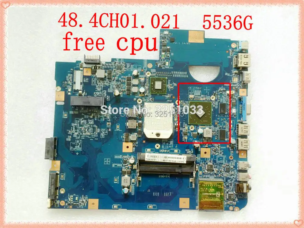 Материнская плата для ACER Aspire 5536G NOTEBOOK 5236 серии 642G32MN материнская MS2265 DDR2 08252 2 100%