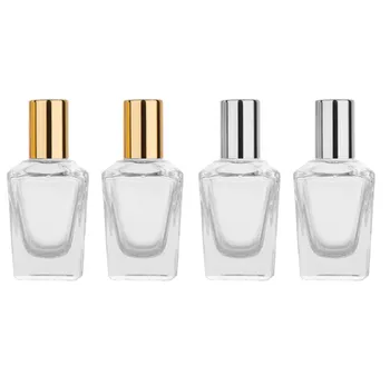 

100pcs 15ml Glass Essential Oil Bottles Metal Roller Ball Travel Bottle High Quality Refillable Perfume Bottle Empty Container