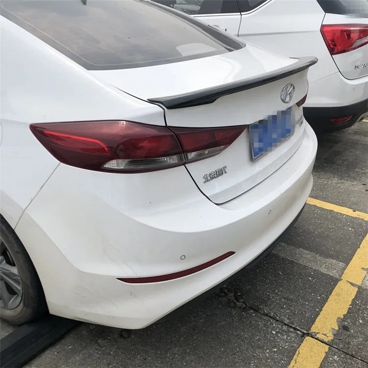 Подходит для 2016 2017 2018 Hyundai Elantra спойлер спортивный ABS Материал Черный Белый