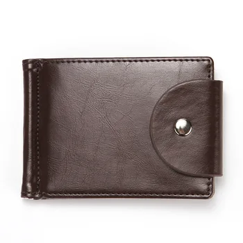 

Pu Creative MEN'S Wallet Korean-style Flip Buckle Zip Coin Purse US Dollar Wallet Wallet Card Holder