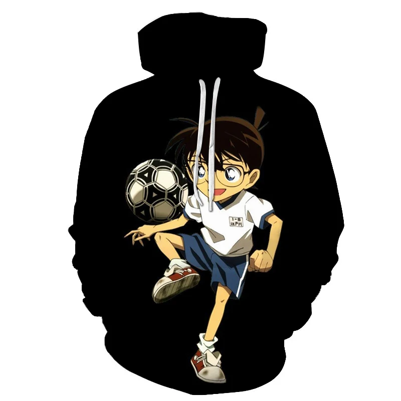 Jongens Аниме Детектив Конан Толстовка свитер с капюшоном режим «Конан» Kleding Jas рубашка дошкольного возраста, толстовка для мальчиков «Конан»; одежда для детей