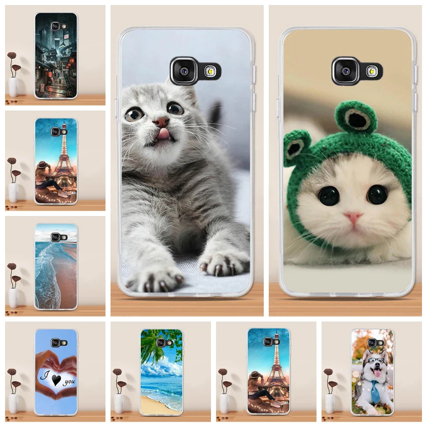 

Case for Samsung Galaxy A3 2016 Case Silicone 3D Cat Flower Coque Funda for Samsung Galaxy A3 2016 A310F 4.7" Phone Case Capa