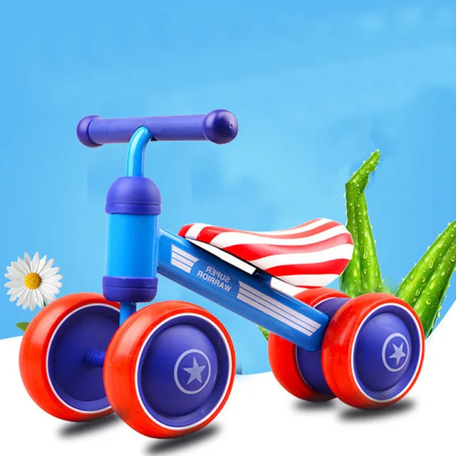 Baby Balance Bike Learn To Walk Get Balance Sense No Foot Pedal Riding Toys For Kids Baby Toddler 1-3 Years Child Tricycle Bike 4