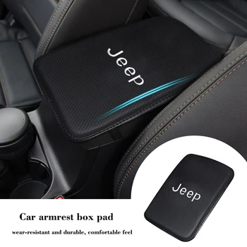 

1PCS Car Styling Armrest Pad Covers Auto Seat Armrests Storage Protection Cushion For JEEP Wrangler CJ YJ TJ JK Cherokee Patriot