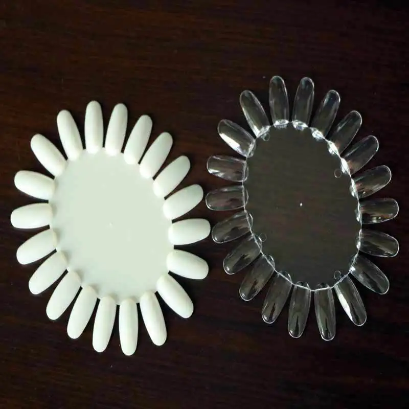 

Oval Nail Polish Swatches 20-Color Display Card Phototherapy Plastic than Card Color Card Swatches