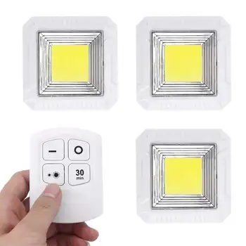 

4pcs LED Night Light Wireless Portable Remote Controller Battery Powered Touch Sensor Under Cabinet Lights For Kitchen Wall Lamp