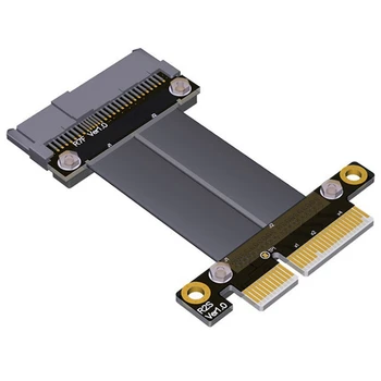 

U.2 NVMe SSD to PCI-E 3.0 X4 SFF-8639 NVMe PCIe Extension Data Cable High Rate Transmission R27SF 8G/Bps U2 Extender