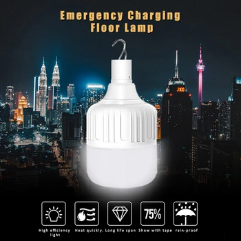 

USB Smart Light Camping Dusk To Dawn Rechargeable Market Lighting Lamp Bulb Auto IP65 Indoor Outdoor Tent
